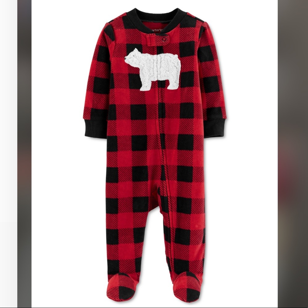 Carter's Footed Fleece Polar Bear Coverall